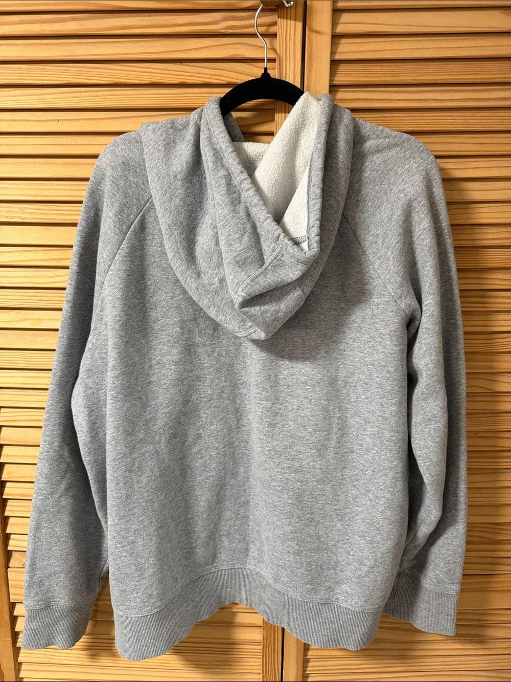 Under Armour Light Gray Pullover Hoodie with Printed Logo